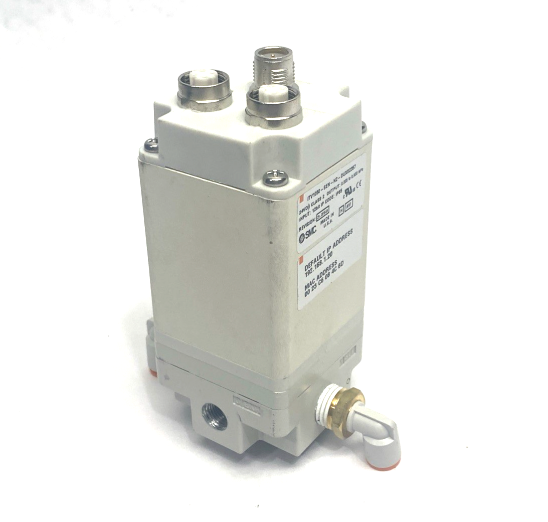 SMC ITV1050-SEN-N2-DUX02357 EtherNet/IP Electro Pneumatic Regulator - Maverick Industrial Sales