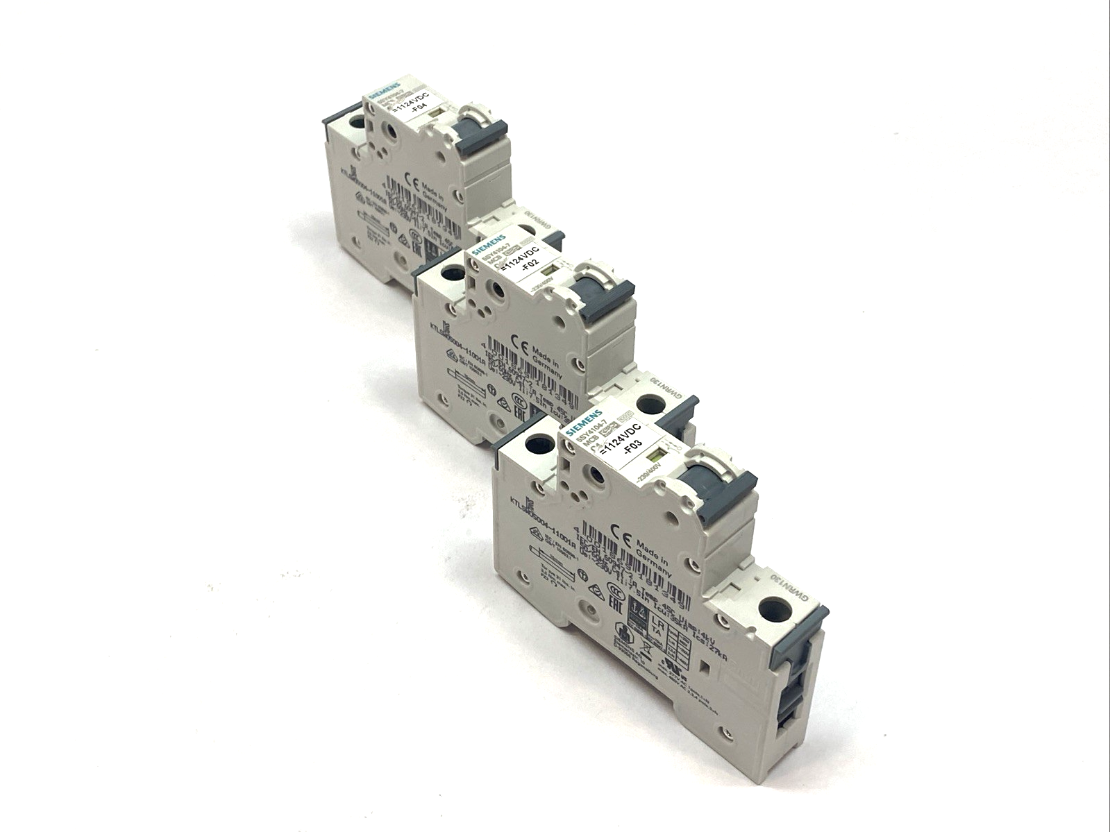 Siemens 5SY4104-7 Miniature Circuit Breaker C4 MCB 1-Pole 230/400V LOT OF 3 - Maverick Industrial Sales