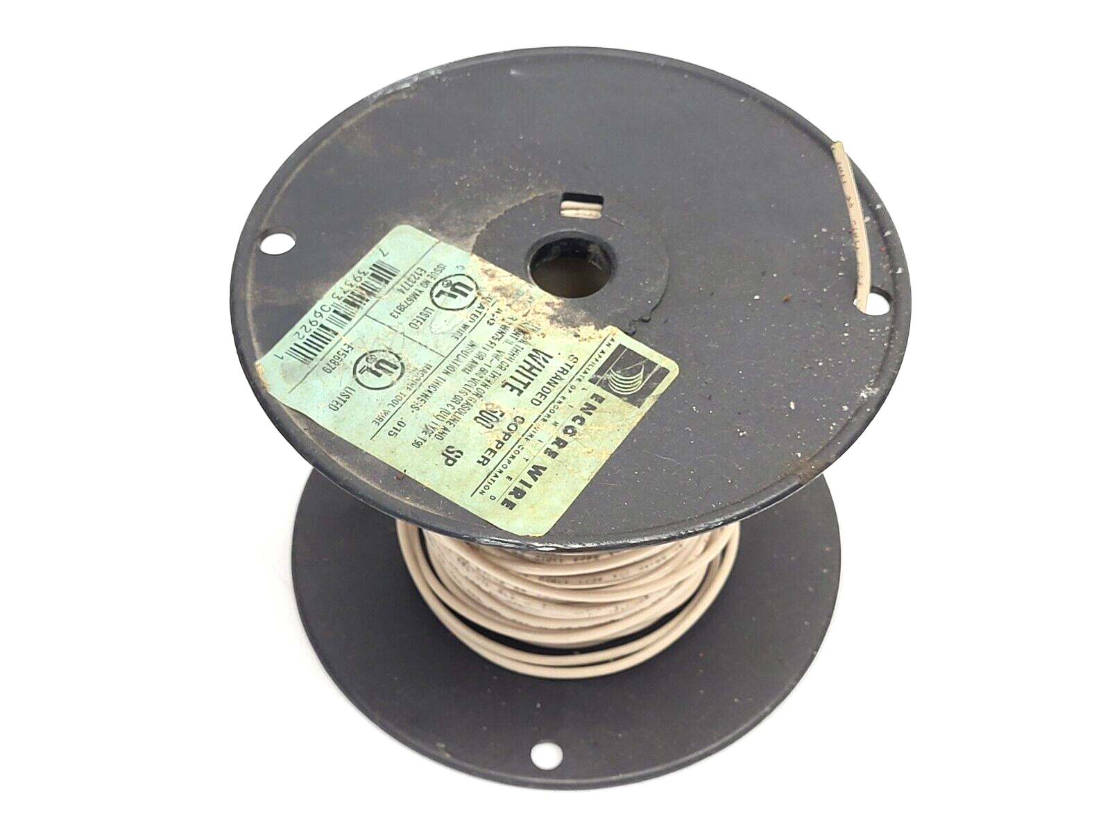 Encore Wire 500 SP White E156879 Stranded Copper 600V Insulated Wire 2lb 15.4oz - Maverick Industrial Sales