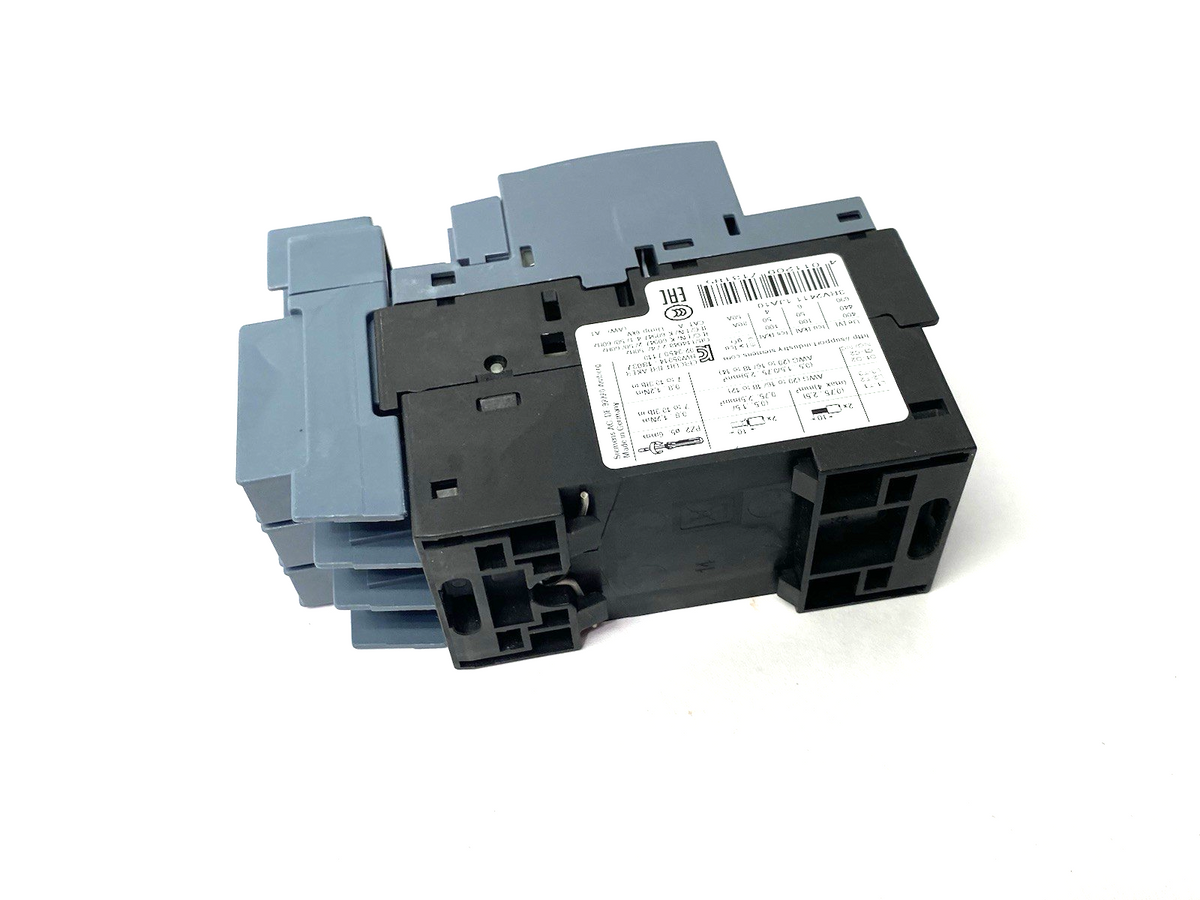 Siemens 3RV2411-1JA10 SIRIUS Circuit breaker size S00 for transformer protection - Maverick Industrial Sales