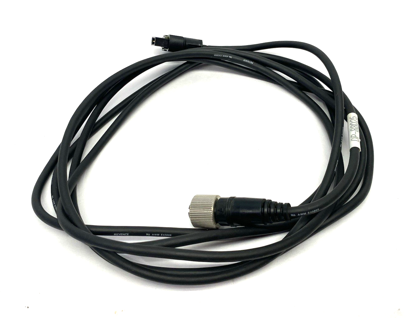 OP-88025 | Keyence Sensor-to-Controller Cable for 4-Pin M12 Connector Type - Used - Maverick Industrial Sales