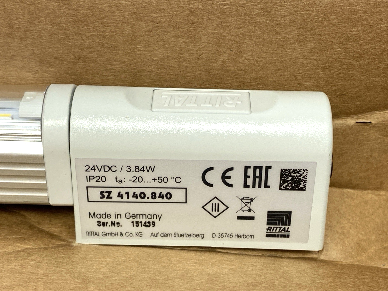 Rittal SZ 4140.840 LED Compact System Light 24VDC - Maverick Industrial Sales