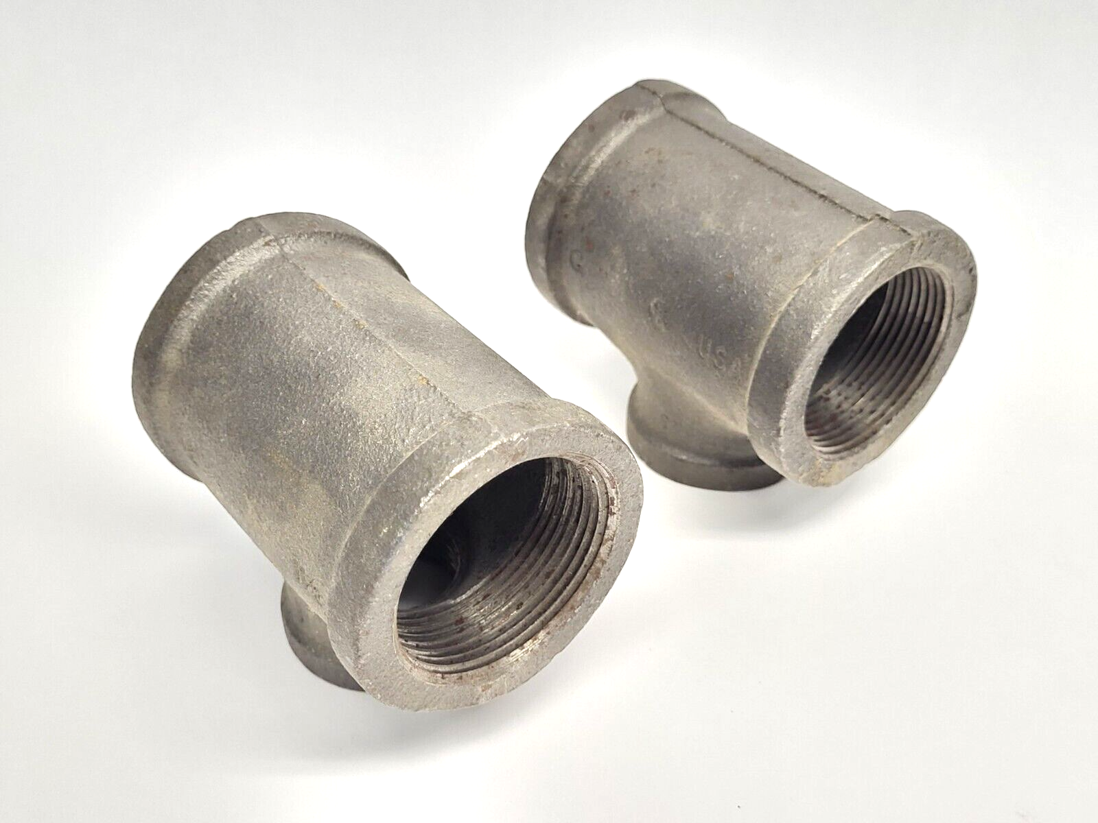 N/A | 1-1/2" x 1-1/2" x 1" Steel Pipe Tee LOT OF 2 - Used - Maverick Industrial Sales