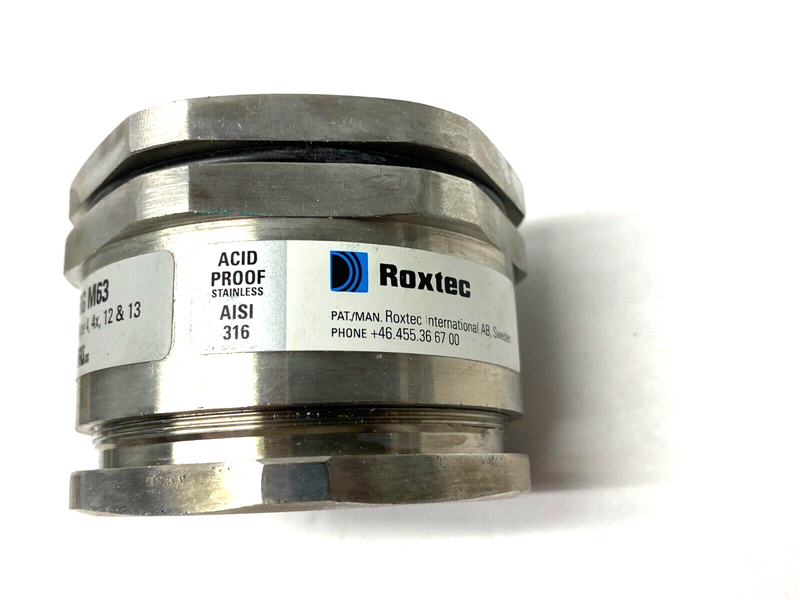 Roxtec RG00063090021 Stainless Steel Round Cable Entry Seal RG M63/9 AISI 316 - Maverick Industrial Sales