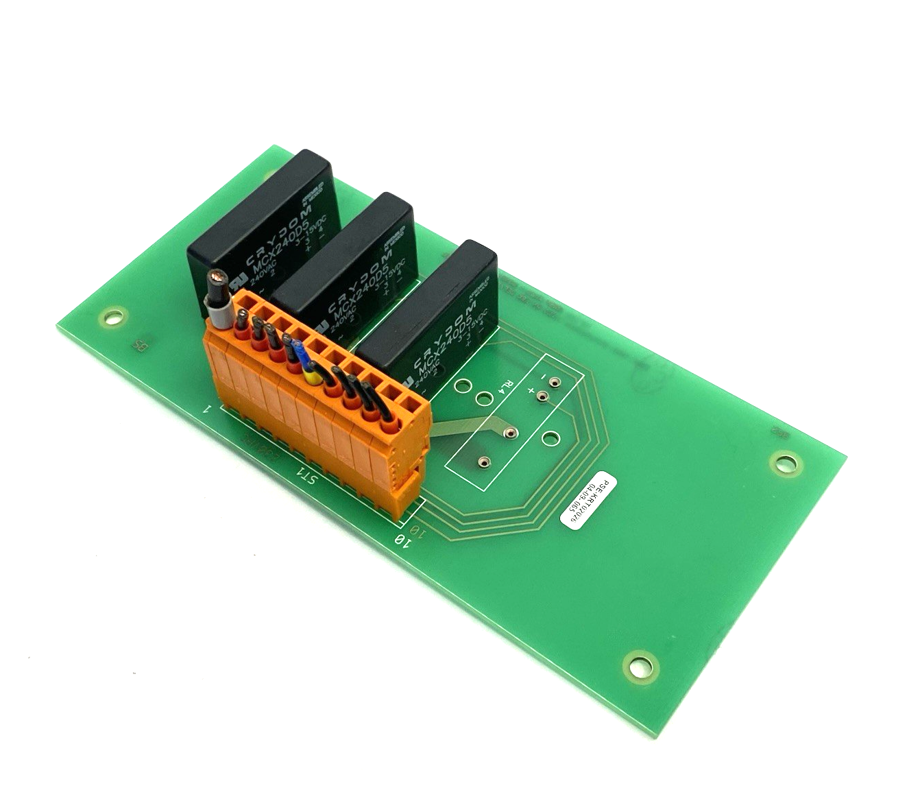 1160,PSE-KRT02026 | F&K Delvotec PSE-KRT02026 1160 Power Heater Board w/ 3x Crydom MCX240D5 - Used - Maverick Industrial Sales