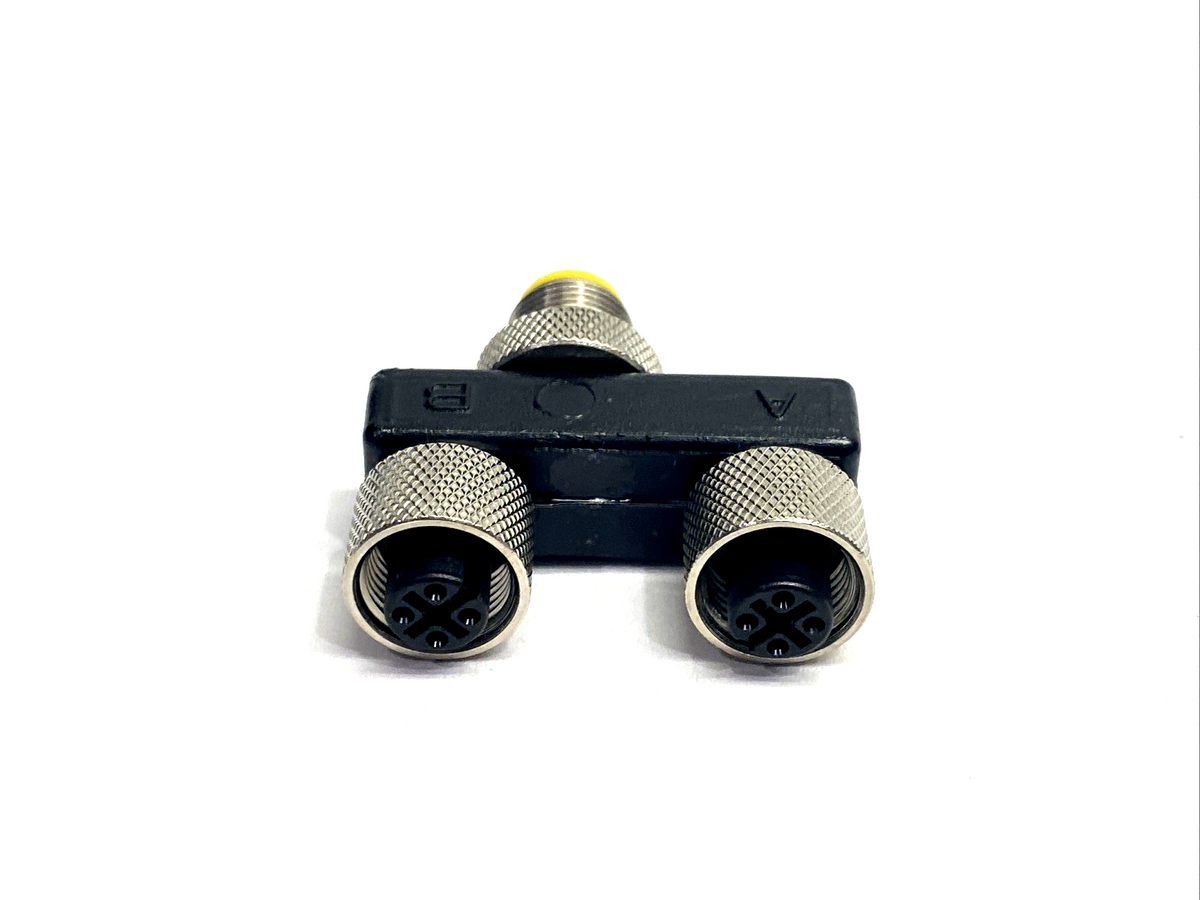 ASBS 2 M12-S2326,ASBS 2-M12-S2326,600000113 | Lumberg ASBS 2 M12-S2326 Splitter Connector 4-Pin M12 Female x2 To 4-Pin Male - New – Open box - Maverick Industrial Sales