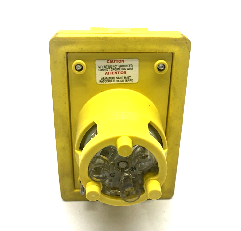 Leviton 66W47 Wetguard Watertight Locking Inlet NEMA L5-20 2P 3-Wire 20 A 125V - Maverick Industrial Sales