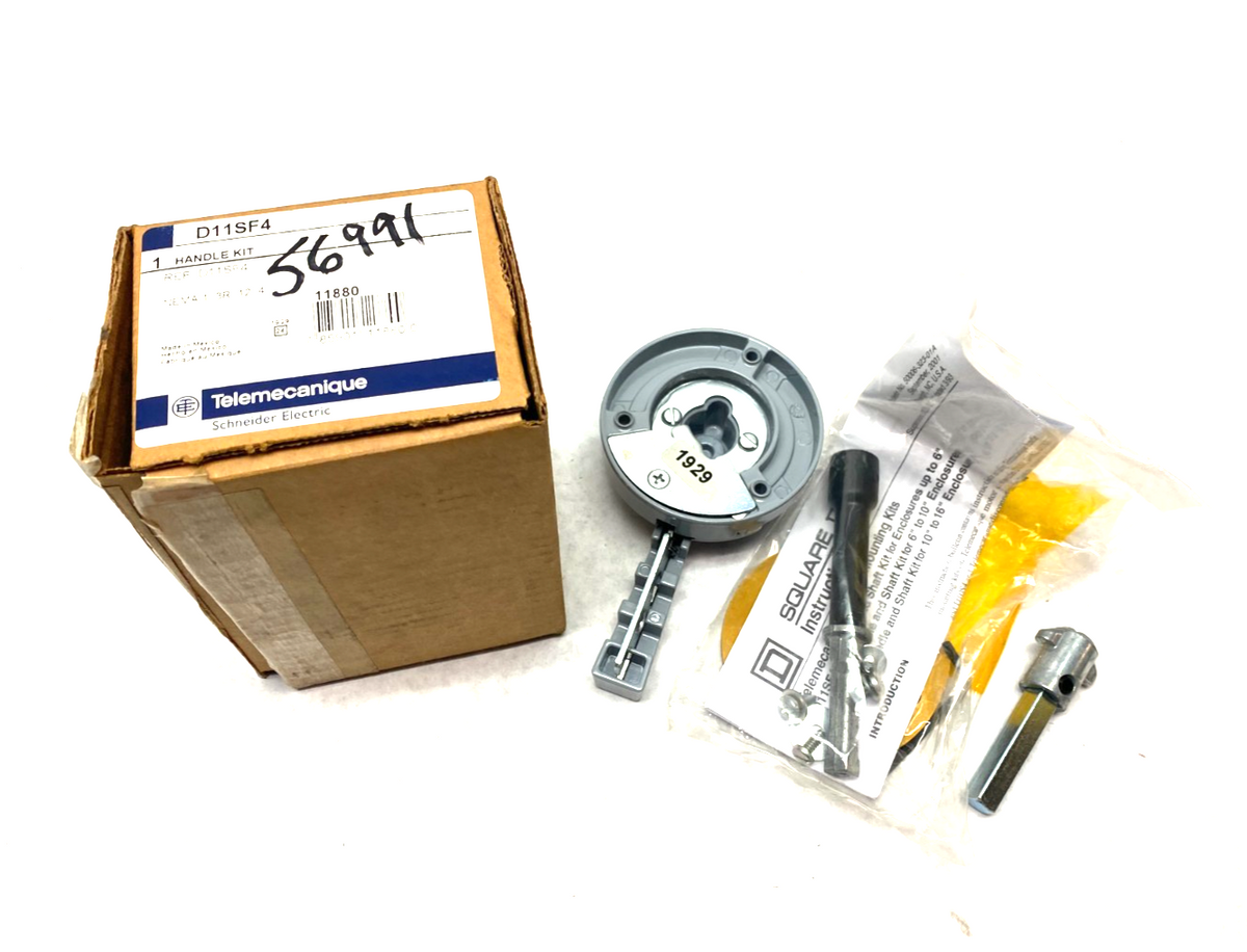 D11SF4,11880 | Schneider Electric Telemecanique D11SF4 Rotary Handle Kit, Variable Depth, 11880 - New - Maverick Industrial Sales