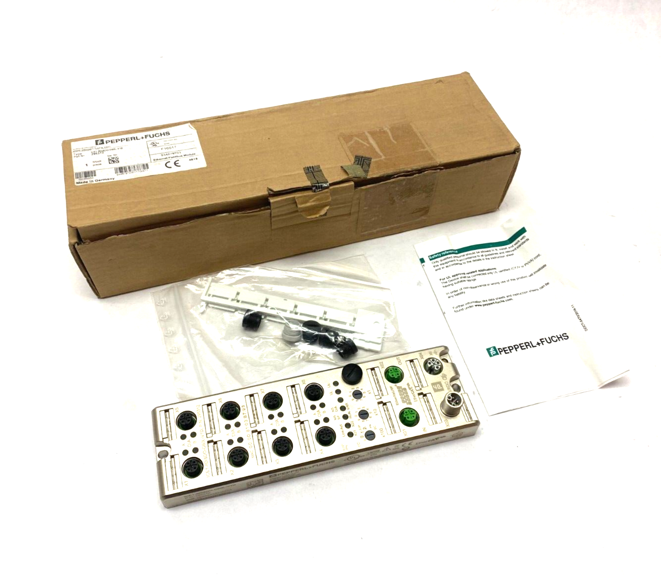Pepperl+Fuchs ICE1-8DI8DO-G60L-V1D Ethernet Fieldbus Module 295312 - Maverick Industrial Sales