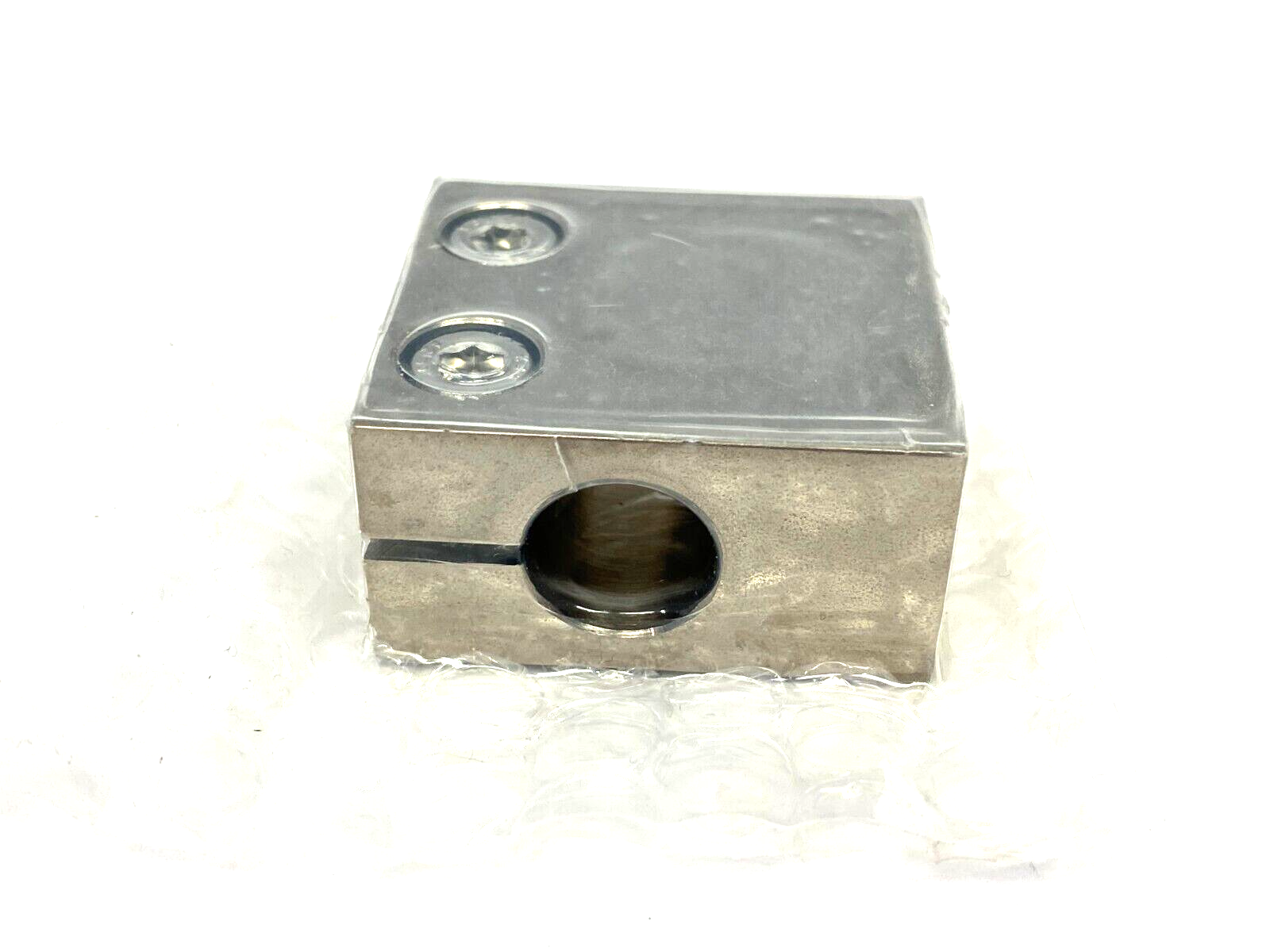 MiSUMi CLHNM15 Square Block Clamp, Side Mount for 15mm Round Shaft - Maverick Industrial Sales