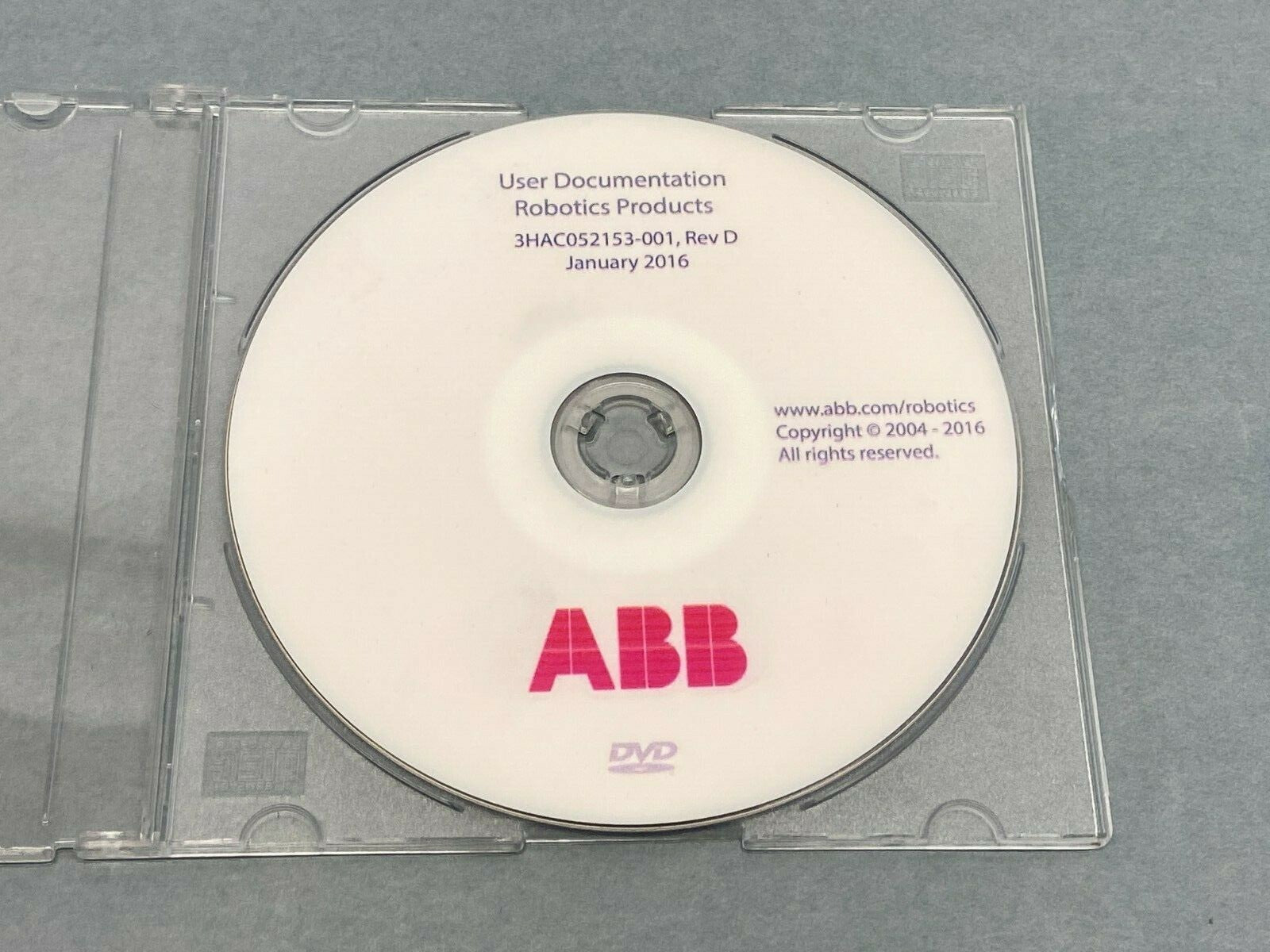 3HAC052153-001 | ABB Rev D User Documentation DVD Robotics Products - Used - Maverick Industrial Sales