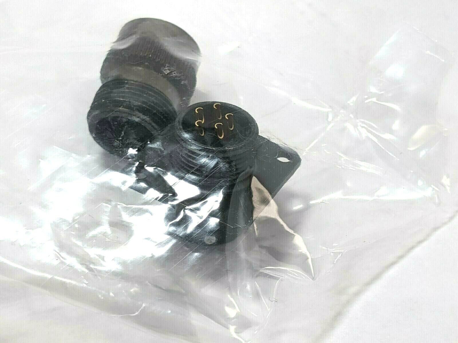 Amphenol PT00A-10-5S Circular MIL Spec Connector 5P Sz 10 Wall Mount Receptacle - Maverick Industrial Sales