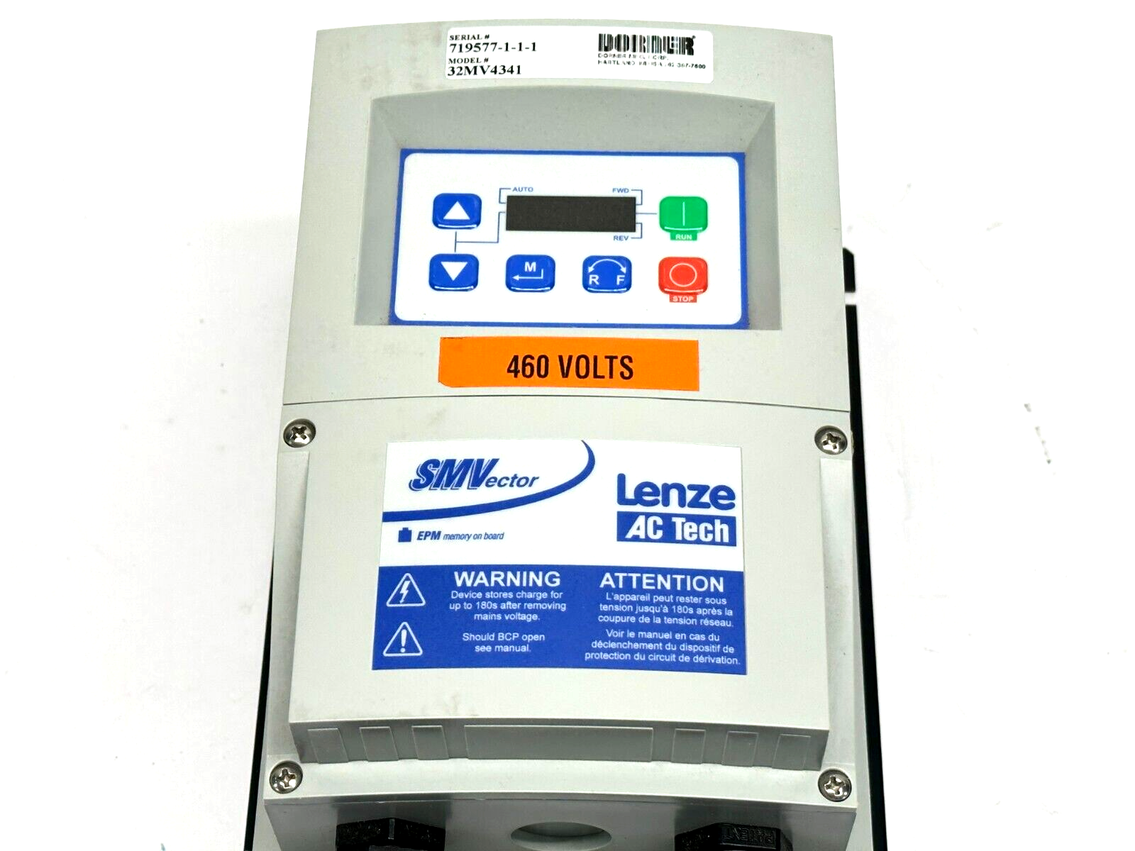 Dorner 32MV4341 Industrial & Sanitary Speed VFD Controller 1HP 460V 60Hz 1-Phase - Maverick Industrial Sales