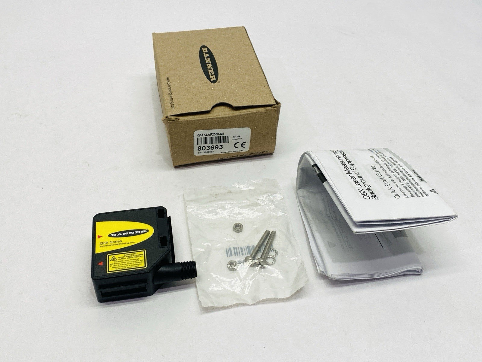 Banner Q5XKLAF2000-Q8 High Power Adjustable Field Photoelectric Sensor 803693 - Maverick Industrial Sales