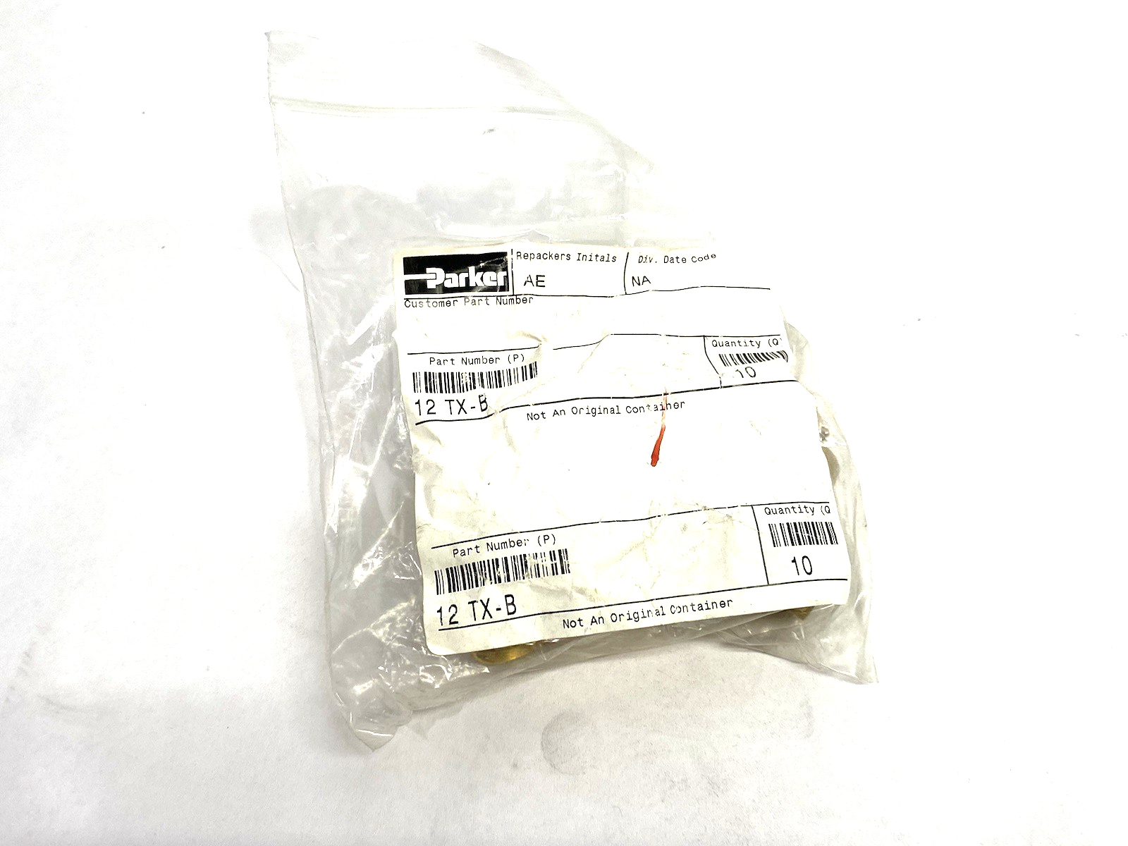 Parker 12 TX-B Triple-Lok® 37° Flare JIC Tube Sleeve Fitting PKG OF 10 - Maverick Industrial Sales