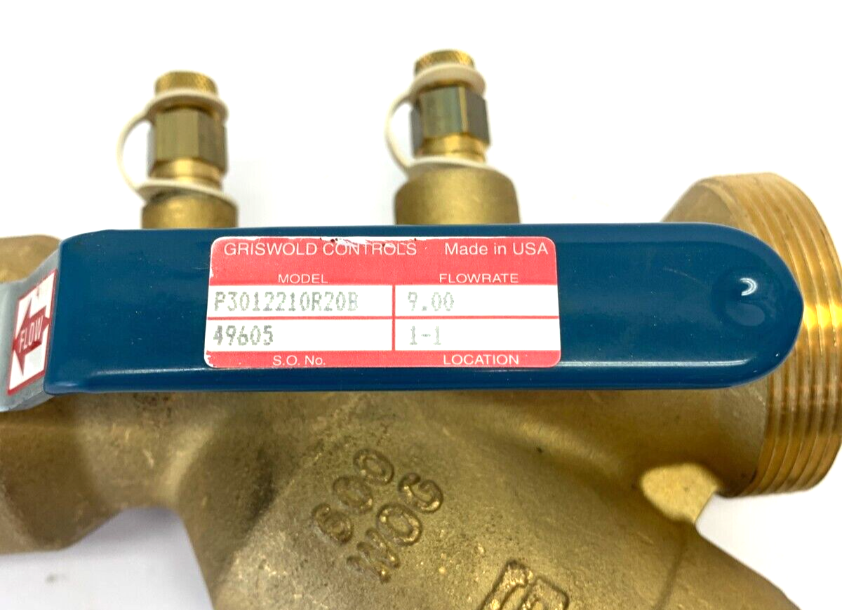 Griswold Controls P3012210R20B Isolator R Valve 9.00 Flowrate - Maverick Industrial Sales