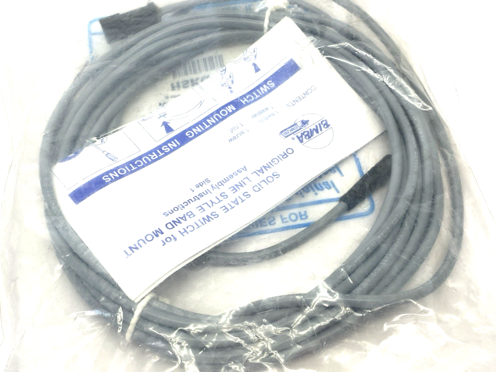 IMI Bimba HSKQCX Current Sinking Hall Effect Switch, NPN, w/ 5m Mating Cable - Maverick Industrial Sales