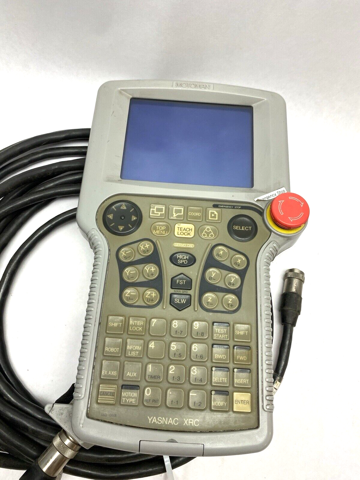 JZNC-XPP02B | Yaskawa Motoman Teach Pendant and Cable - Used - Maverick Industrial Sales
