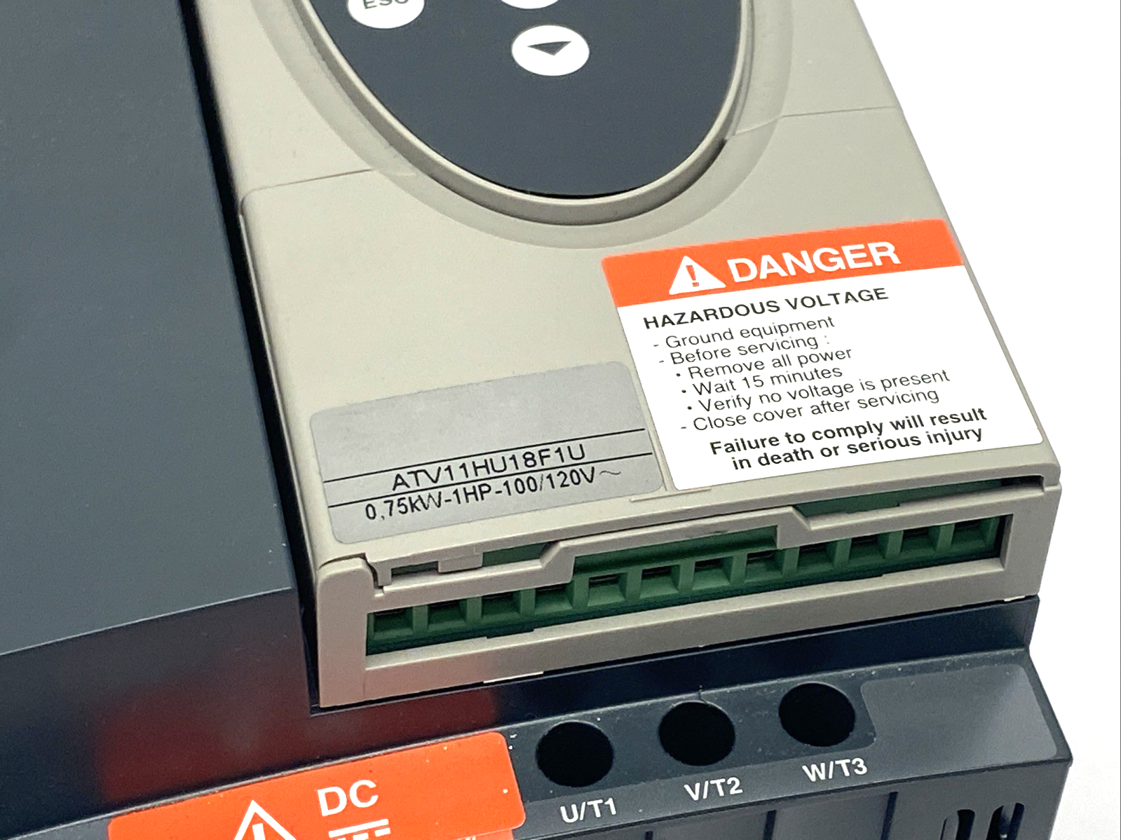 Telemecanique ATV11HU18F1U Variable Speed Drive 0.75kW 120V 1PH 1HP, Altivar 11 - Maverick Industrial Sales