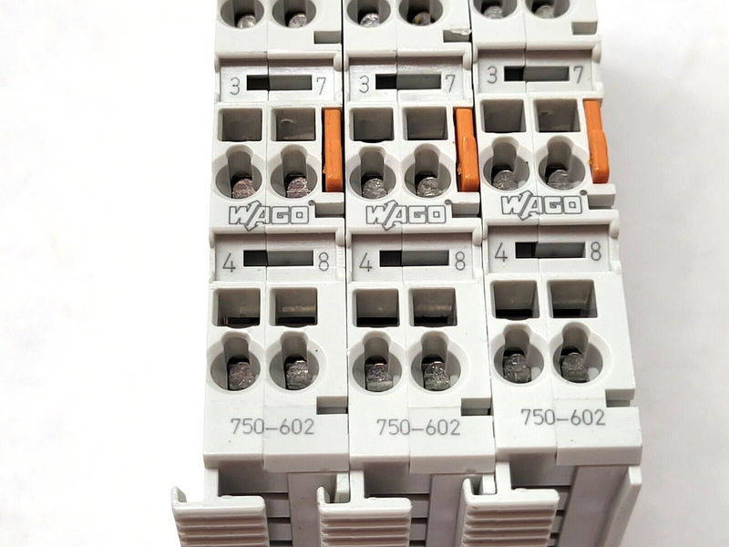 Wago 750-602 Input Output Module 8-Channel LOT OF 3 - Maverick Industrial Sales