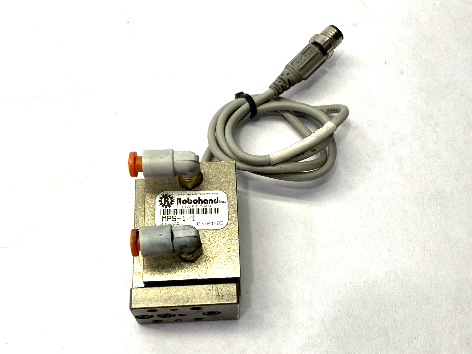 Robohand MPS-1-1 Pneumatic Precision Mini Power Linear Slide 1/2" Stroke - Maverick Industrial Sales
