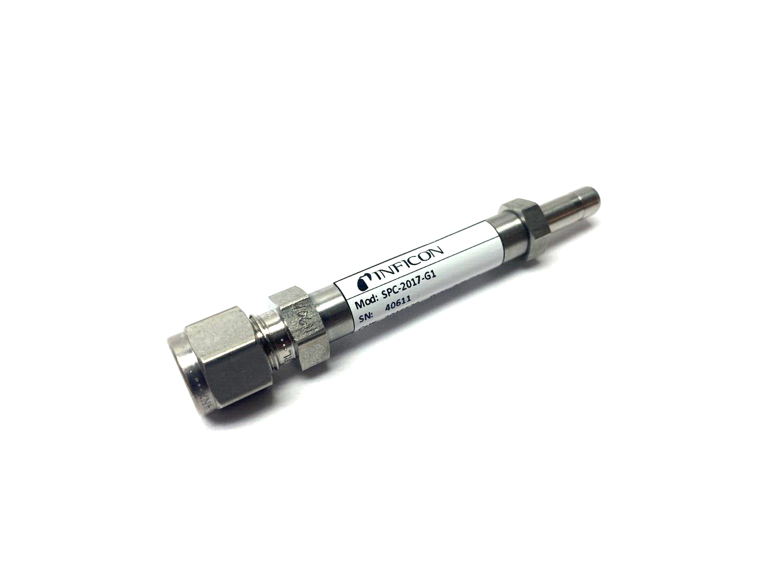 Inficon SPC-2017-G1 Helium Leak Detection Vacuum Jet Nozzle 4.96E-5 atmcc/sec - Maverick Industrial Sales