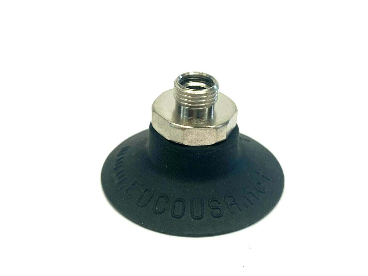 Edco USA XP-F40N Flat Vacuum Cup Black 40mm Diameter - Maverick Industrial Sales