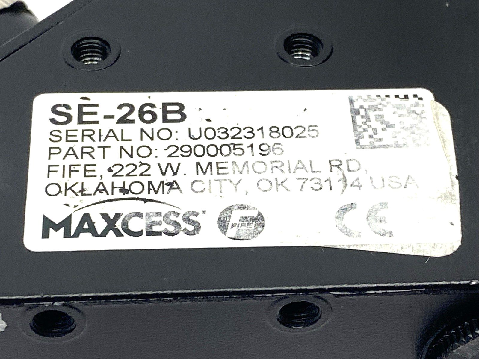 Maxcess SE-26B Line Guide Sensor 290005196 - Maverick Industrial Sales