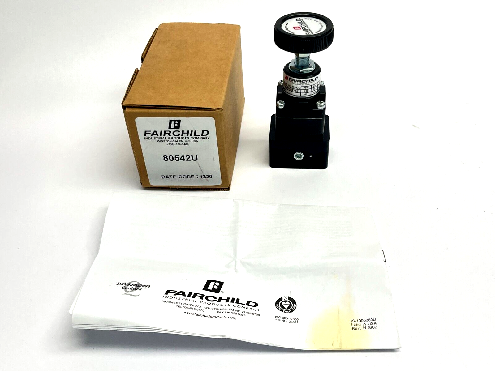 Fairchild 80542U Pneumatic Regulator 1-60 PSI 1/4" BSPT - Maverick Industrial Sales