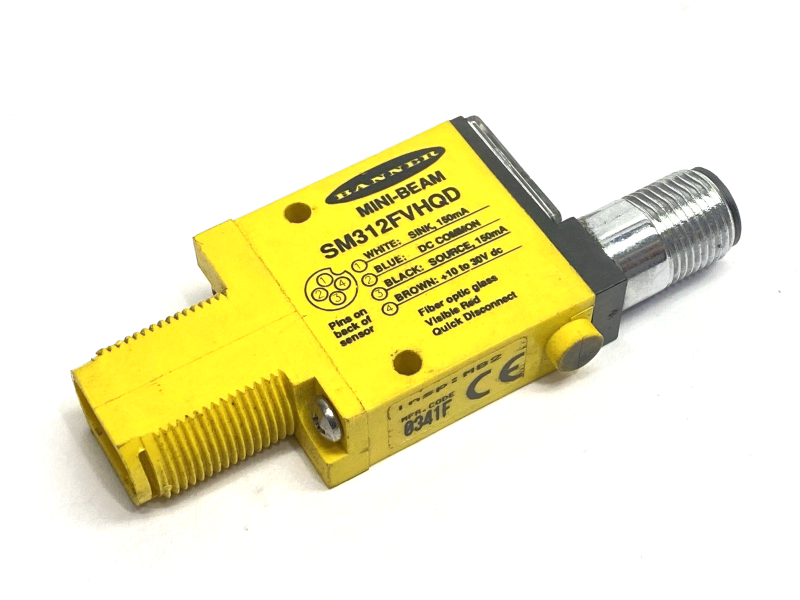 Banner SM312FVHQD Mini-Beam FIber Optic Amplifier Visible Red 60885 - Maverick Industrial Sales