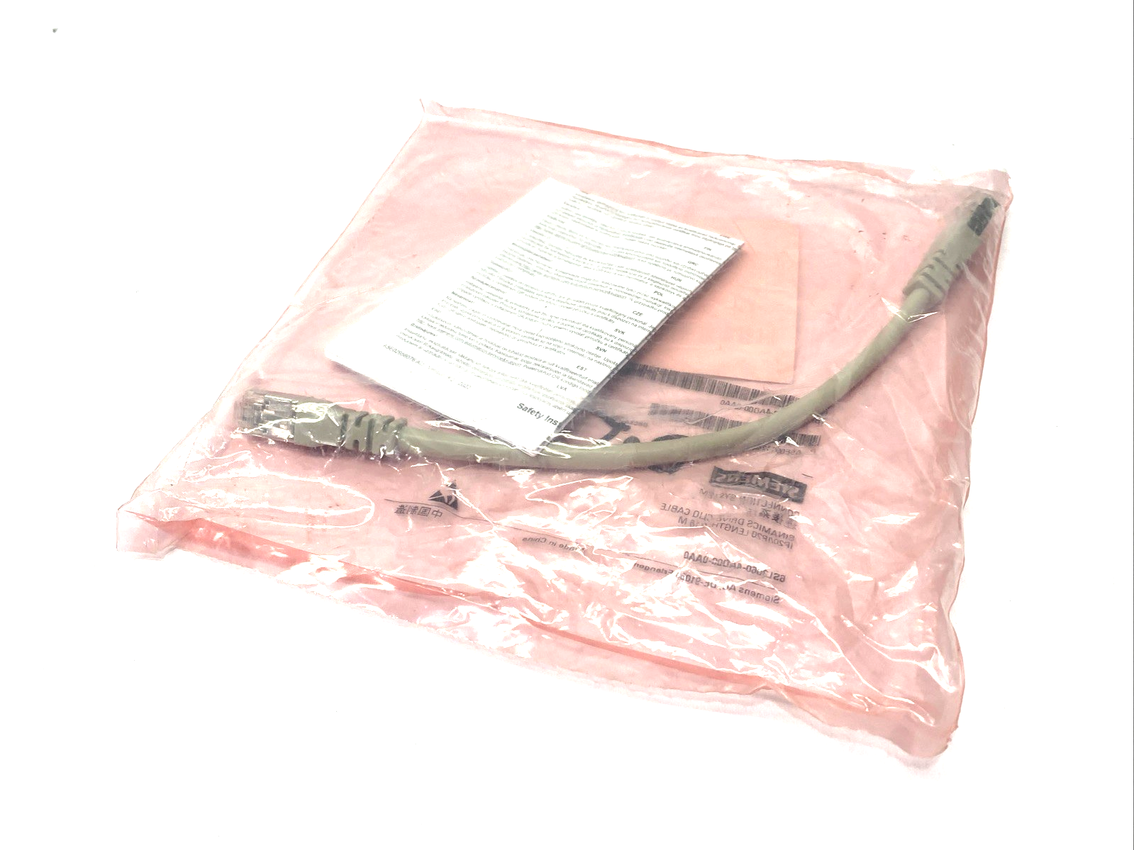 Siemens 6SL3060-4AD00-0AA0 SINAMICS DRIVE-CLIQ Cable RJ45 0.16m - Maverick Industrial Sales