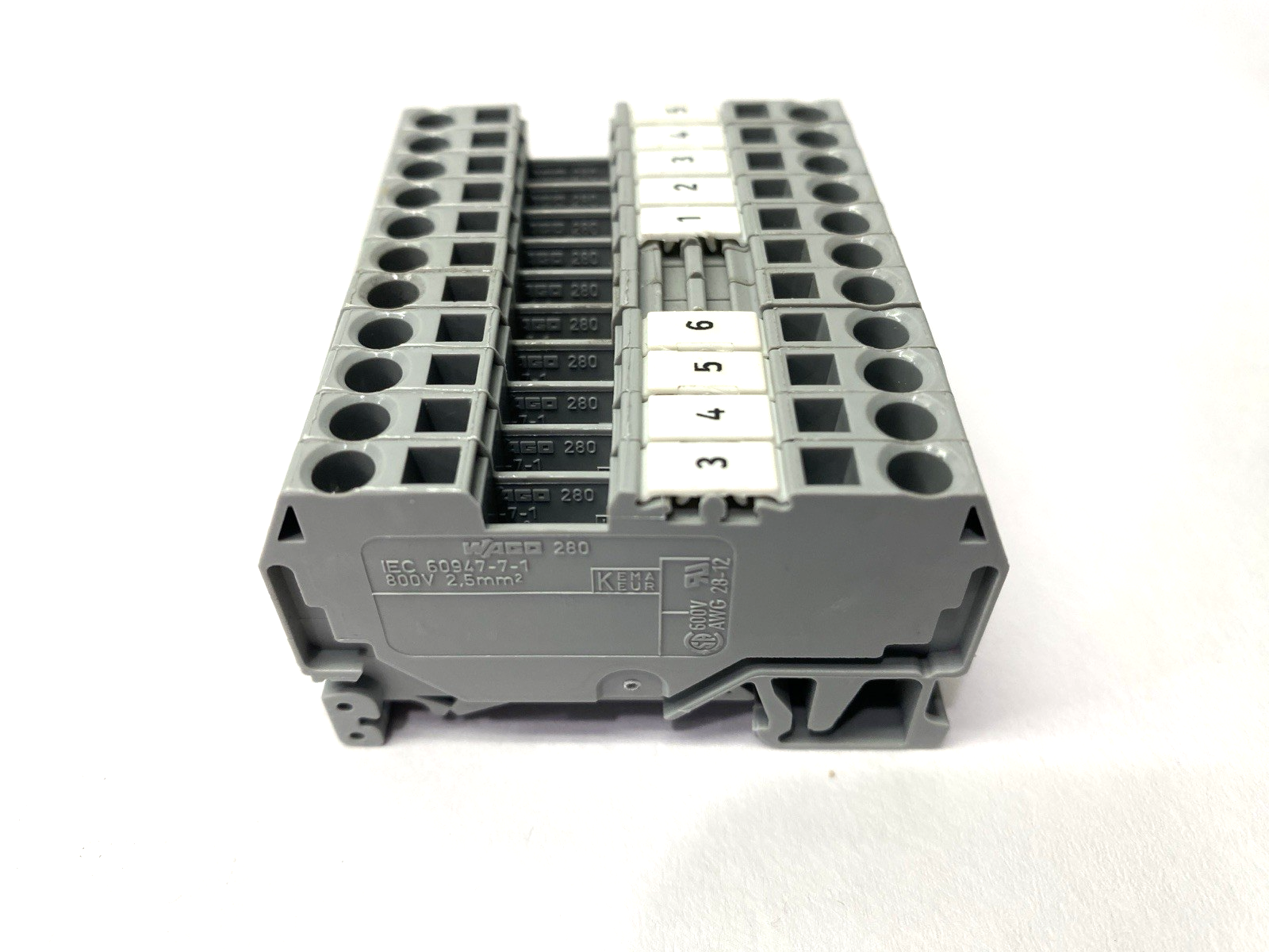Wago 280-901 Terminal Block 2-Conductor LOT OF 11 - Maverick Industrial Sales