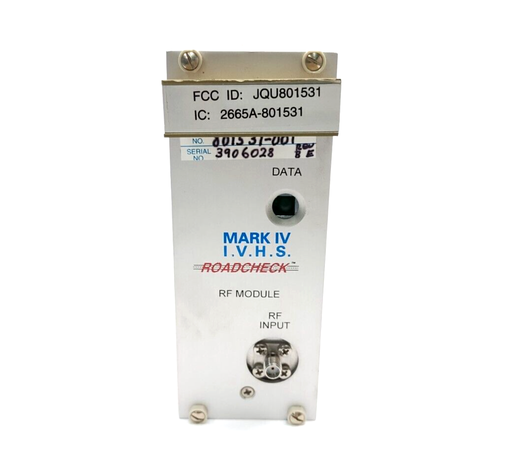 MARK IV 801531-001 I.V.H.S. Roadcheck RF Data Module - Maverick Industrial Sales