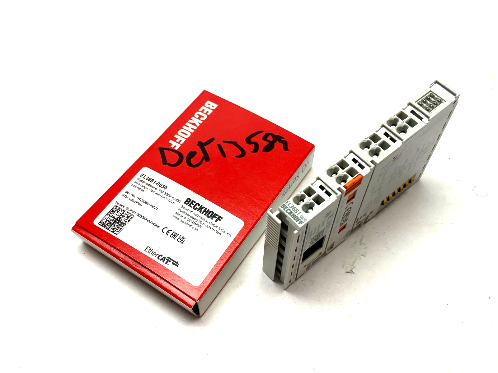 Beckhoff EL3681-0030 EtherCAT 1-Channel Analog Input Terminal, Multimeter 19-Bit - Maverick Industrial Sales
