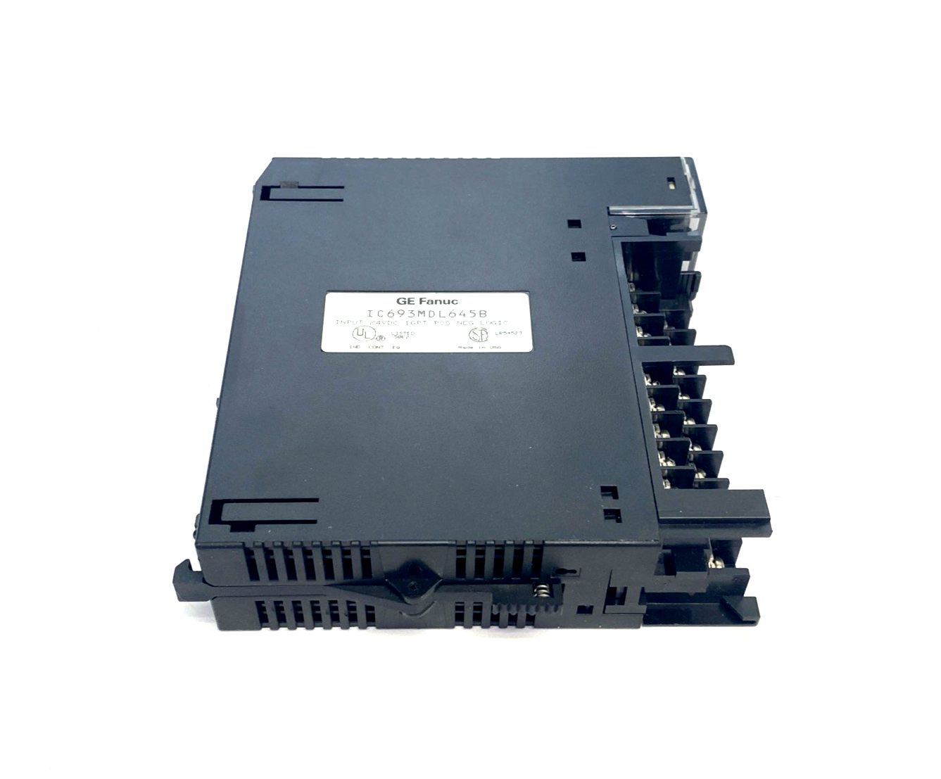 IC693MDL645B | GE Fanuc Input Module 24VDC 16PT Pos/Neg Logic MISSING DOOR/COVER - Used - Maverick Industrial Sales