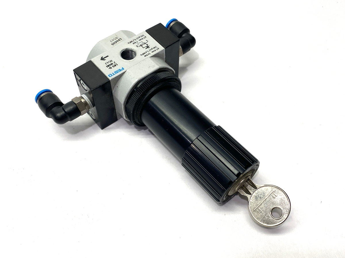 Festo LRS-1/8-D-7-MINI Pneumatic Pressure Regulator, G1/8, 0.5-7bar, 194606 - Maverick Industrial Sales