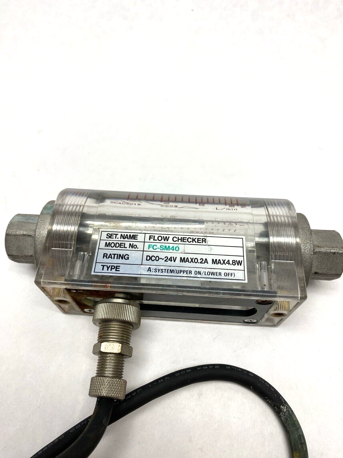 Tokyo Flow Meter FC-SM40 Flow Checker Max0.2A Max4.8W BCA04018 - Maverick Industrial Sales