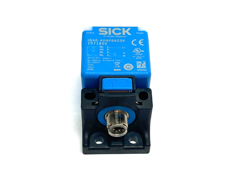 Sick IQ40-40NPSKC0K Inductive Proximity Sensor IQG Series 40mm Range 1071850 - Maverick Industrial Sales