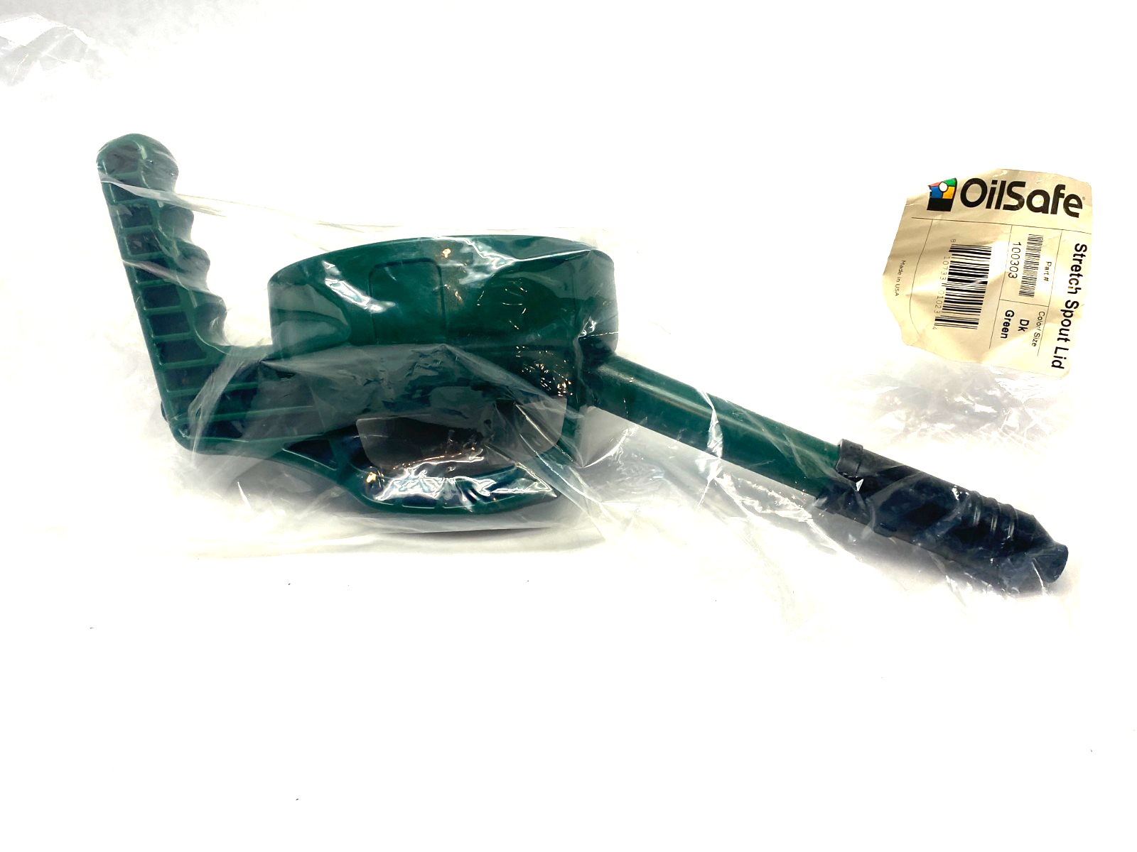 100303 | Oilsafe Stretch Spout Lid, Dark Green - New - Maverick Industrial Sales