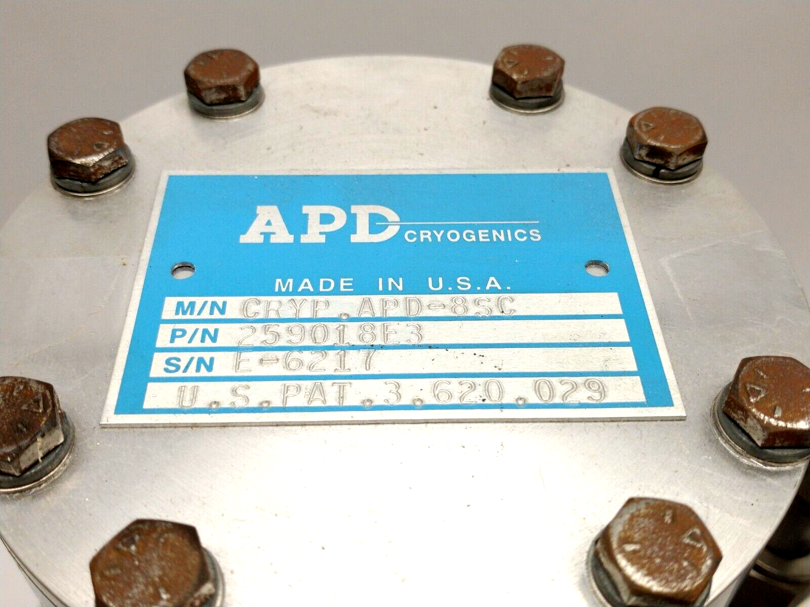 APD Cryogenics 259018E3 Cryopump CRYP.APD-8SC - Maverick Industrial Sales