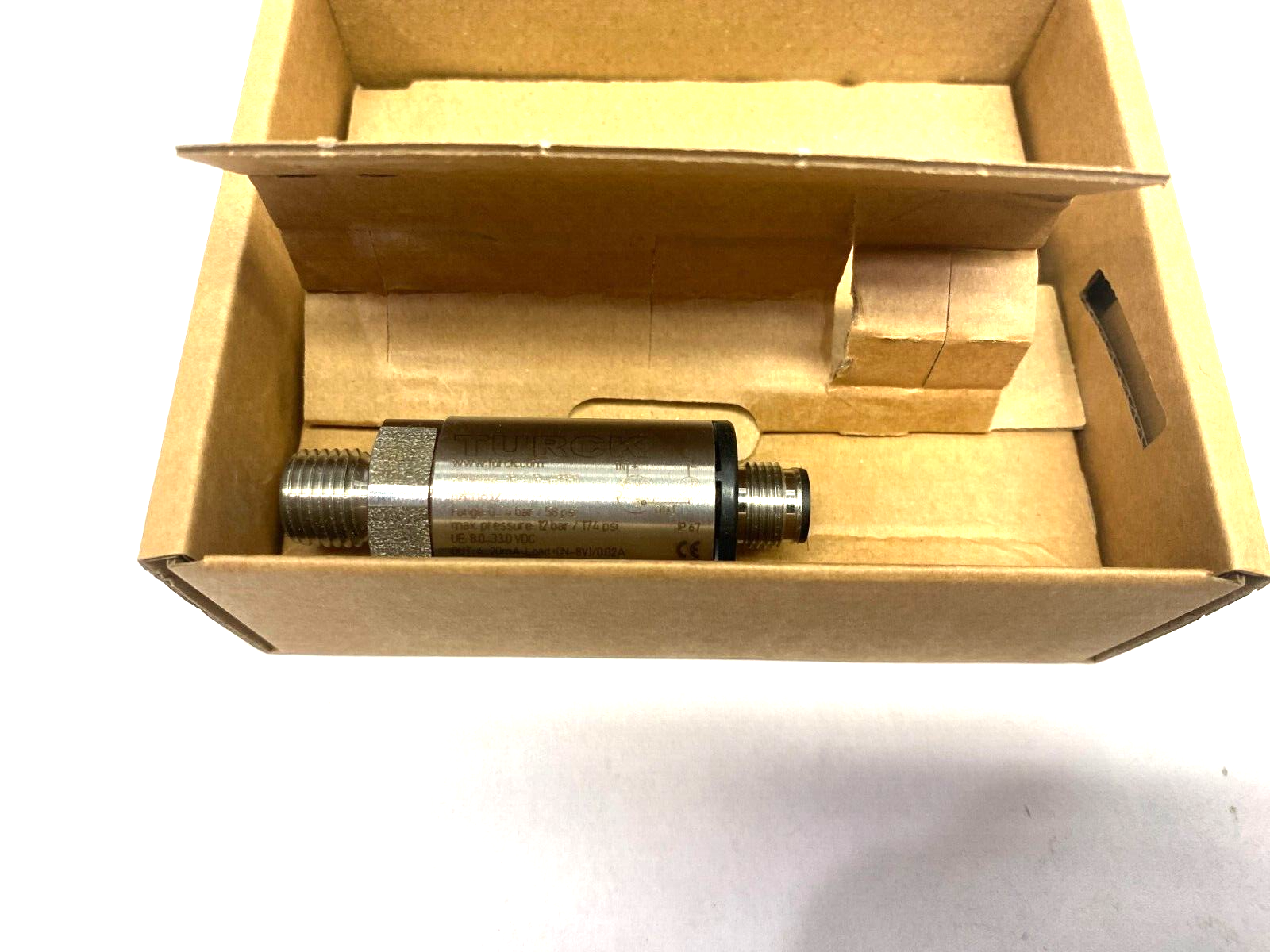 Turck PT004R-13-LI3-H1131 Pressure Transmitter M12 3-Pin Stainless Steel 6831612 - Maverick Industrial Sales