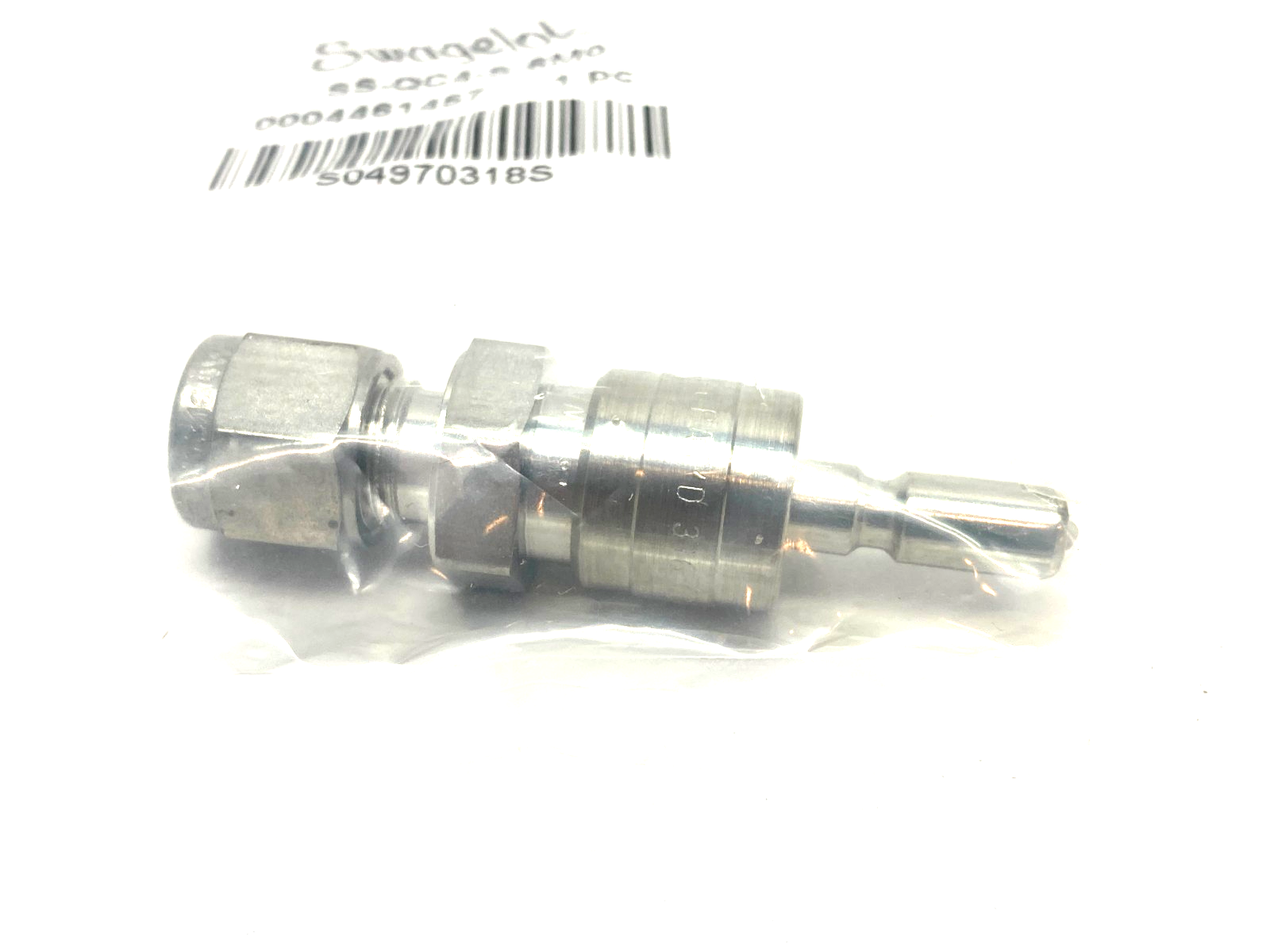 Swagelok SS-QC4-S-6M0 Stainless Steel Instrument Quick-Connect Stem, 6mm Tube - Maverick Industrial Sales