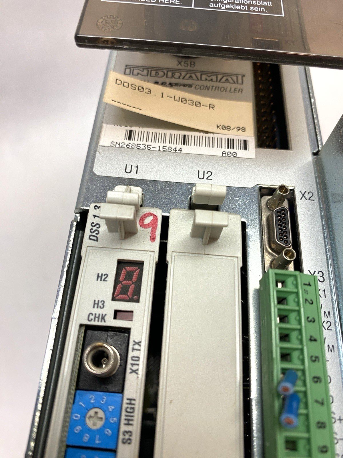 Indramat Servo Drive Controller DDS03.1-W030-RS01-03-FW, FWA-DIAX02-SSE-02VRS-MS - Maverick Industrial Sales