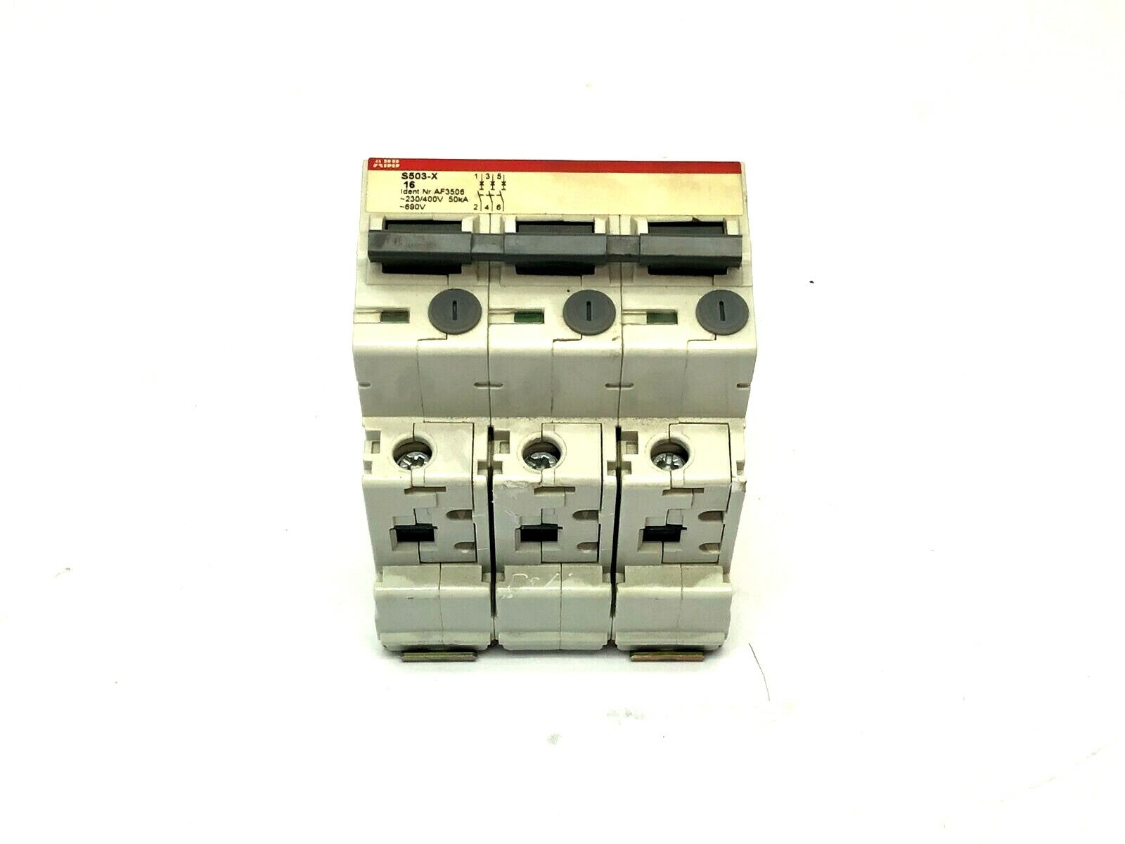 ABB S503-X16 Circuit Breaker 3-Pole AF3506 - Maverick Industrial Sales