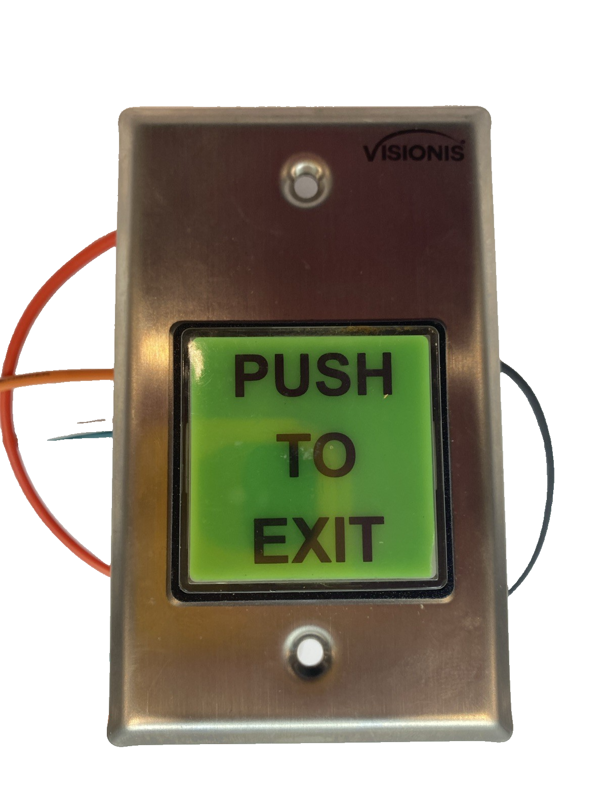 Visionis VIS-7000 Push to Exit Button Green Square - Maverick Industrial Sales