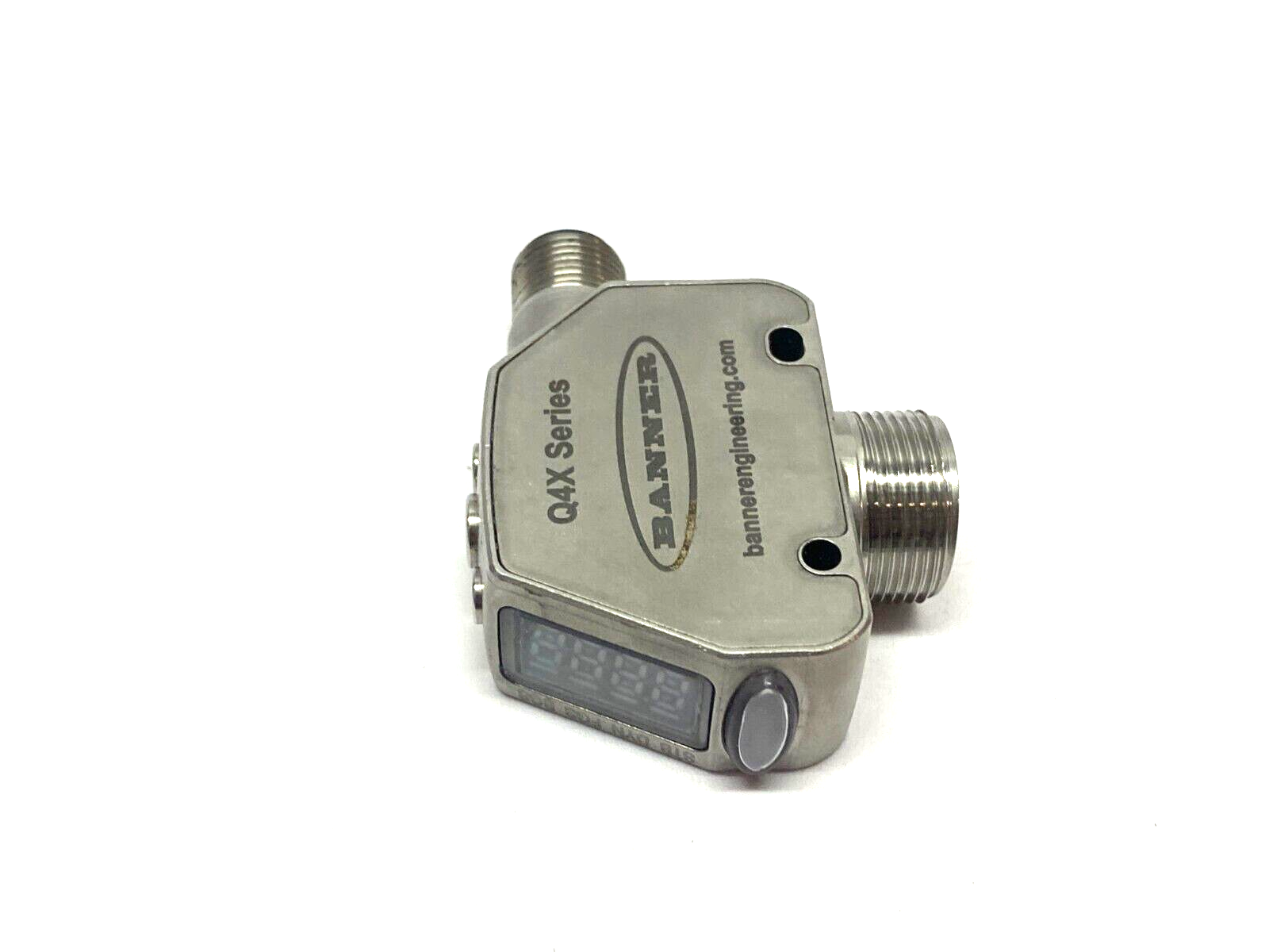 Banner Q4XTKLAF600-Q8 IO-Link Rugged Laser Distance Sensor 10-30VDC 801918 - Maverick Industrial Sales