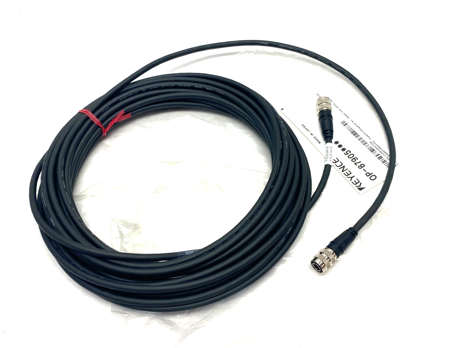 OP-87905 | Keyence Sensor Head Connection Cable 10m - New – Open box - Maverick Industrial Sales