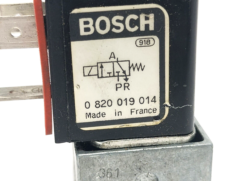 Bosch 0820019014 Solenoid Valve 24VDC 1824210060 Coil - Maverick Industrial Sales