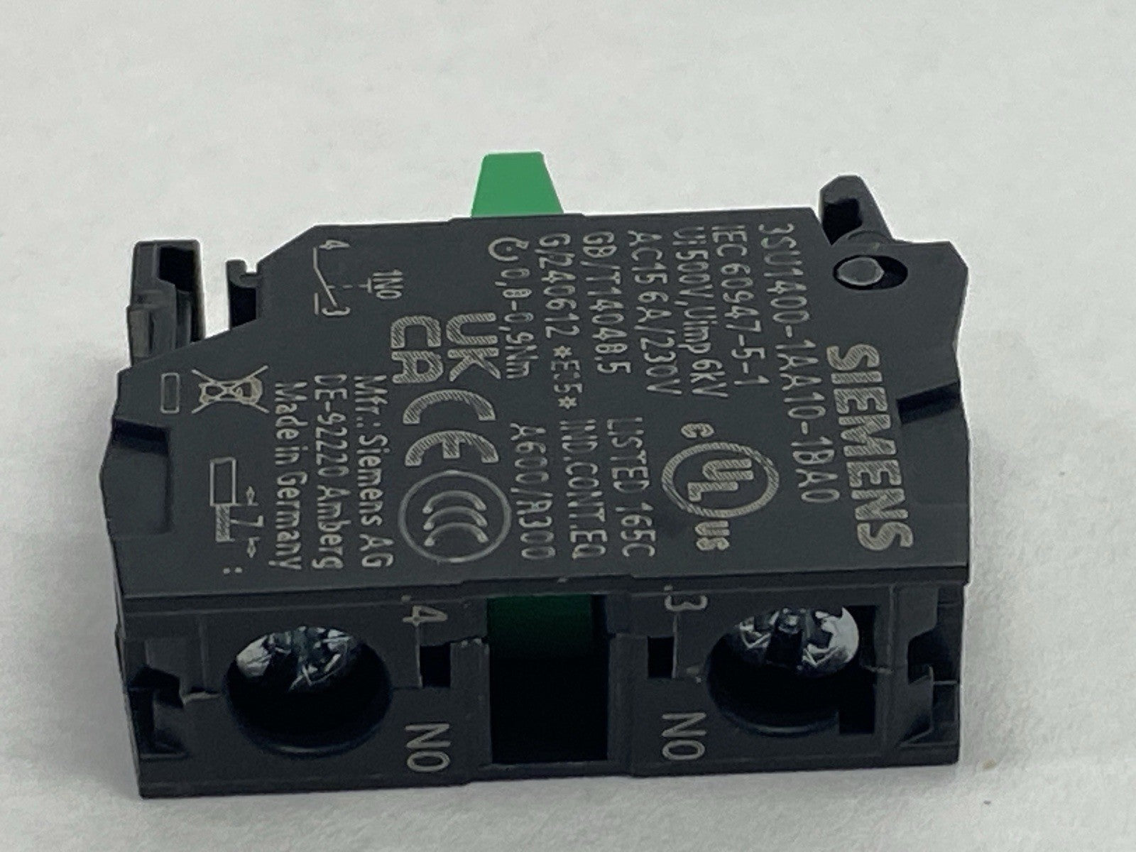 Siemens 3SU1400-1AA10-1BA0 Contact Module LOT OF 2 - Maverick Industrial Sales