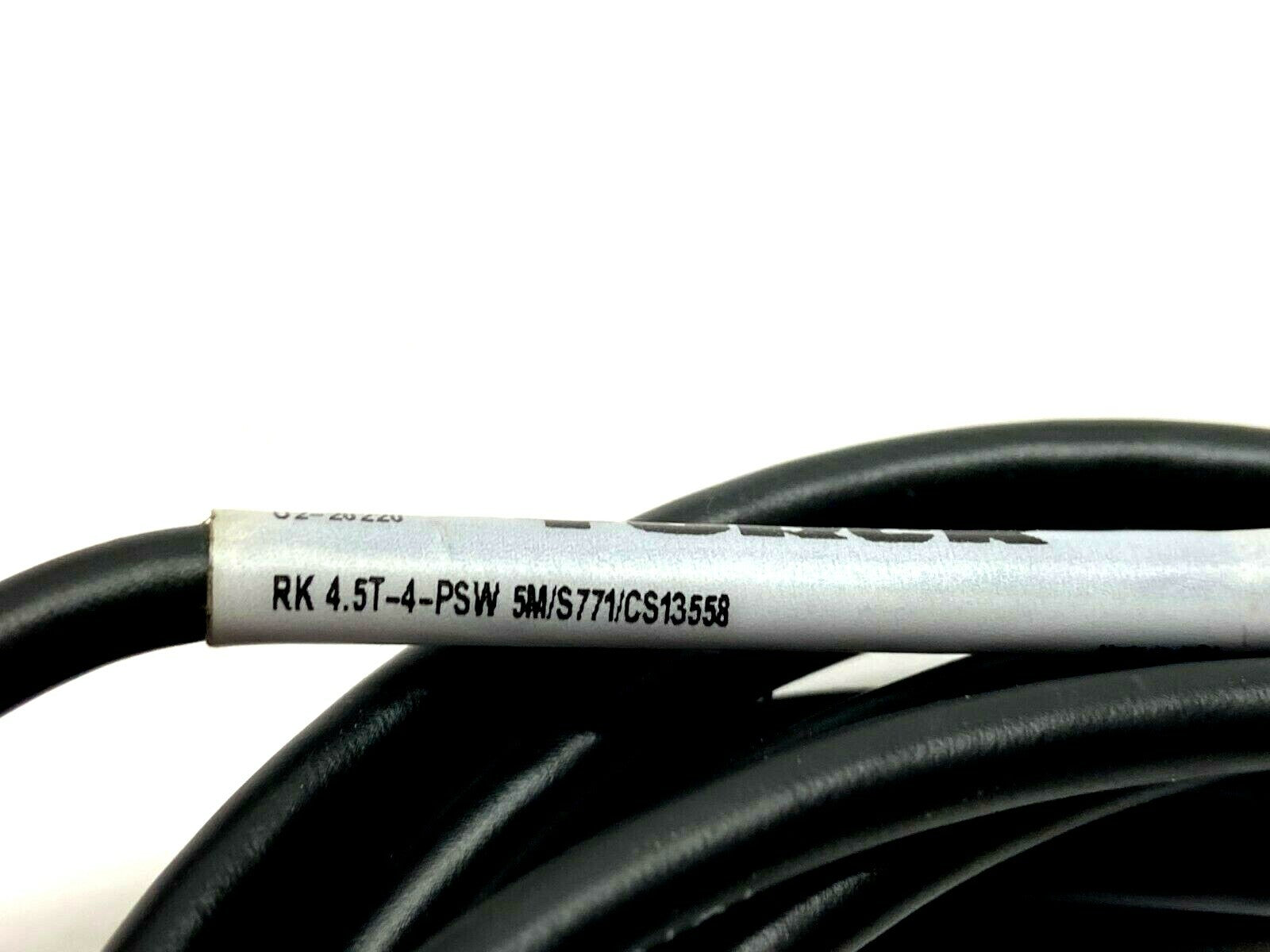 RK 4.5T-4-PSW 5M/S771/CS13558 | Turck U2-20220 Female M12 to Angled M8 Male - Used - Maverick Industrial Sales
